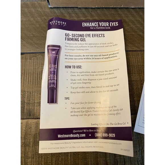 Westmore Beauty bundle (Body Coverage Perfector, tinted firming gel, brow gel) - Picture 2 of 12